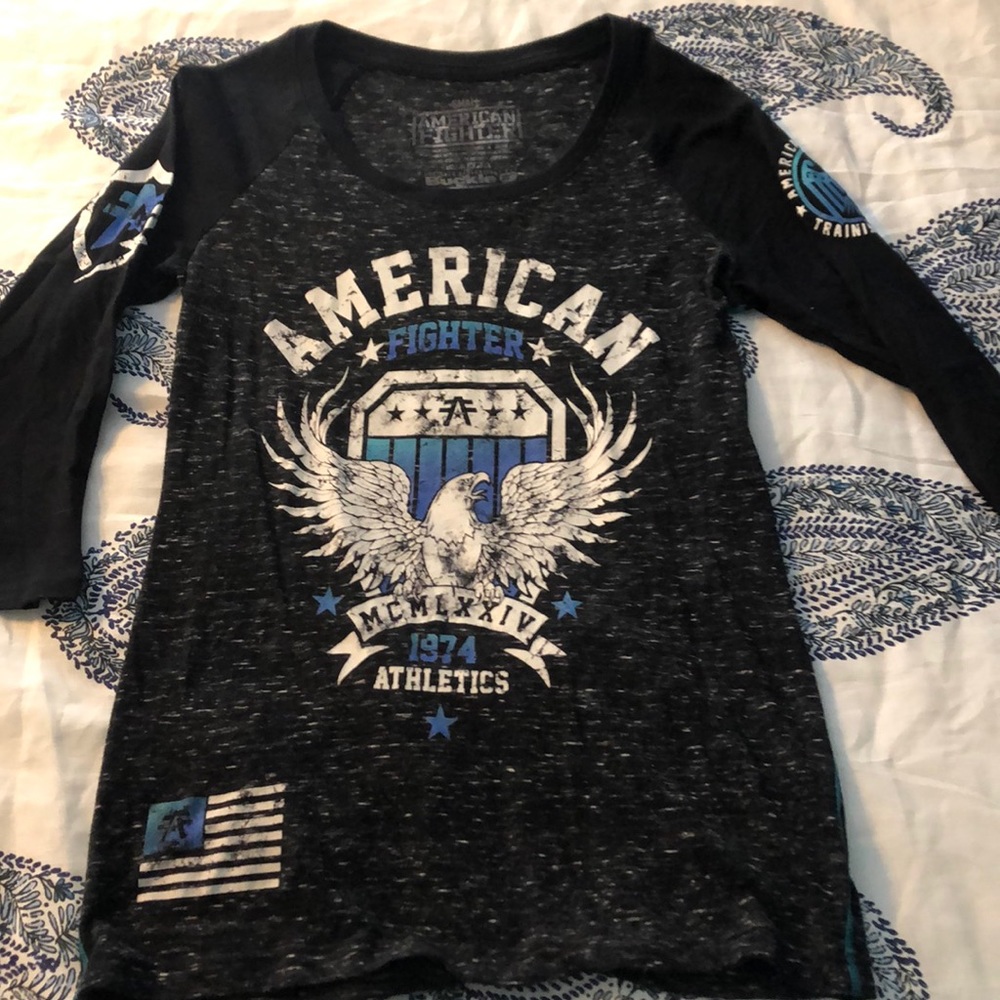 American fighter 3/4 sleeve